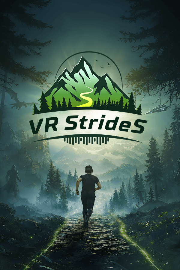 VR StrideS vertical capsule artwork in portrait orientation.